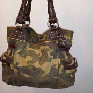 Camo Leather Bag